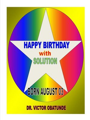 cover image of BORN AUGUST 03